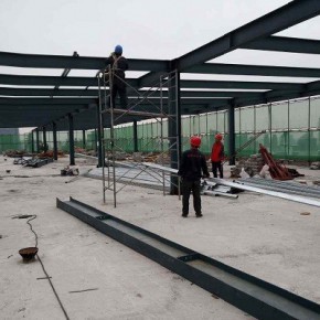 石家庄华旗建筑劳务公司的建筑劳务分包 以钢柱钢梁制作为核心的专业力量